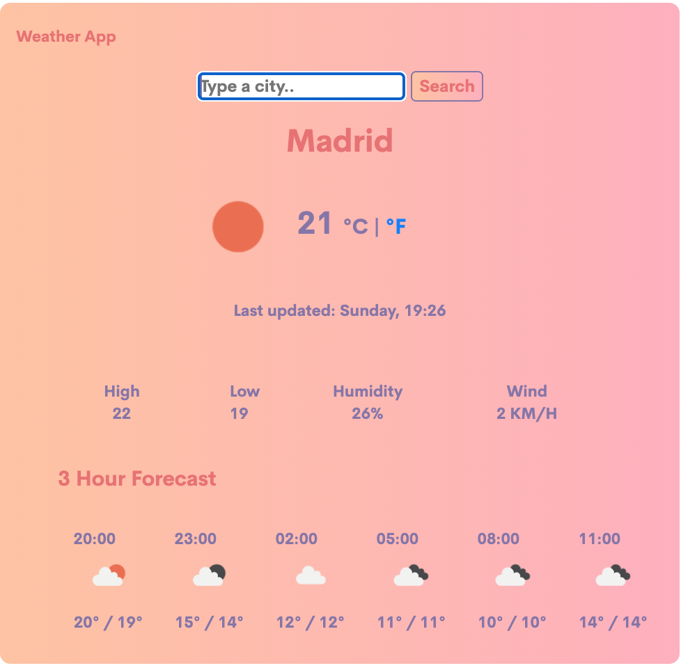 Weather JS Project